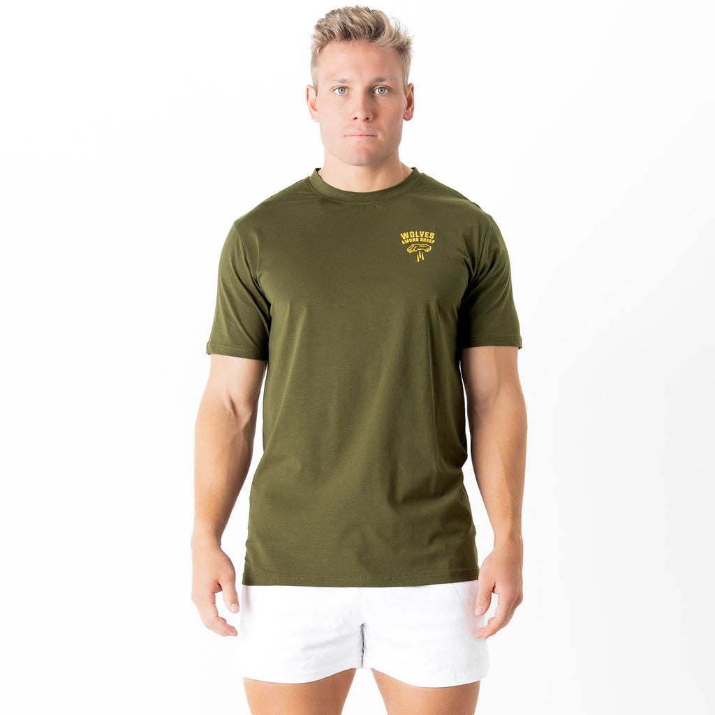 WOLVES AMONG SHEEP T-SHIRT v2 - OLIVE