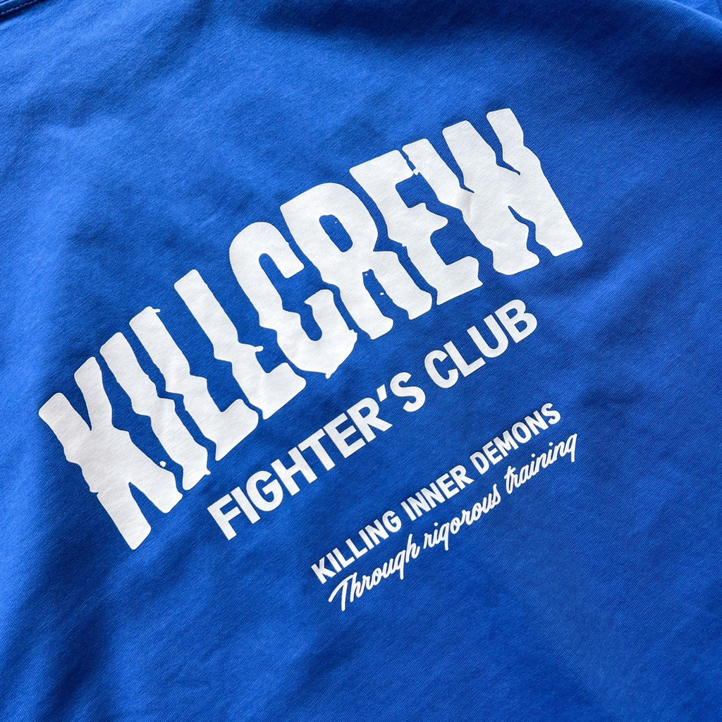 RELAXED FIT RIGOROUS TRAINING T-SHIRT - BLUE / WHITE