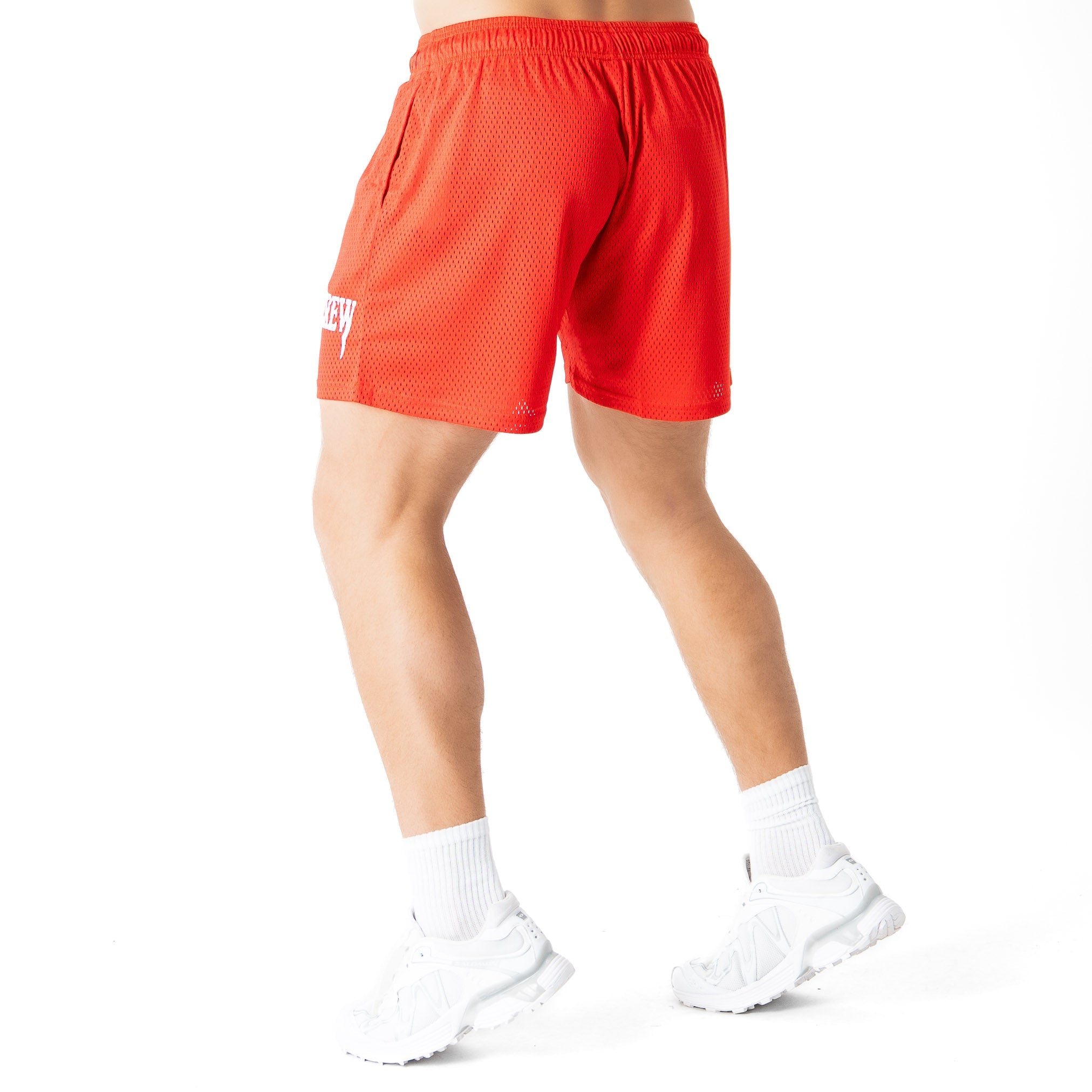 VENTED MESH SHORTS MEDIEVAL - RED / WHITE