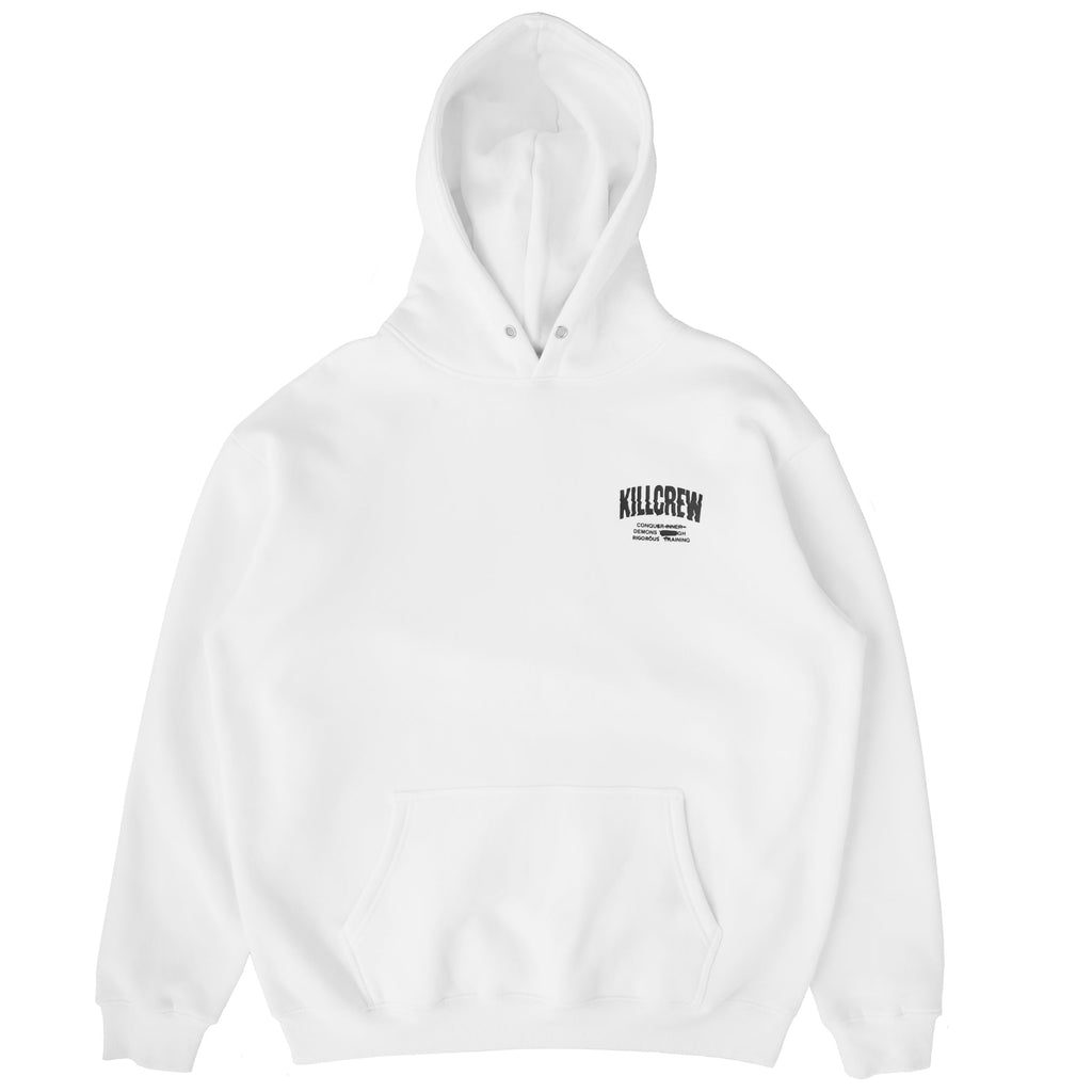 OVERSIZED LUX "THE PAIN" HOODIE - WHITE