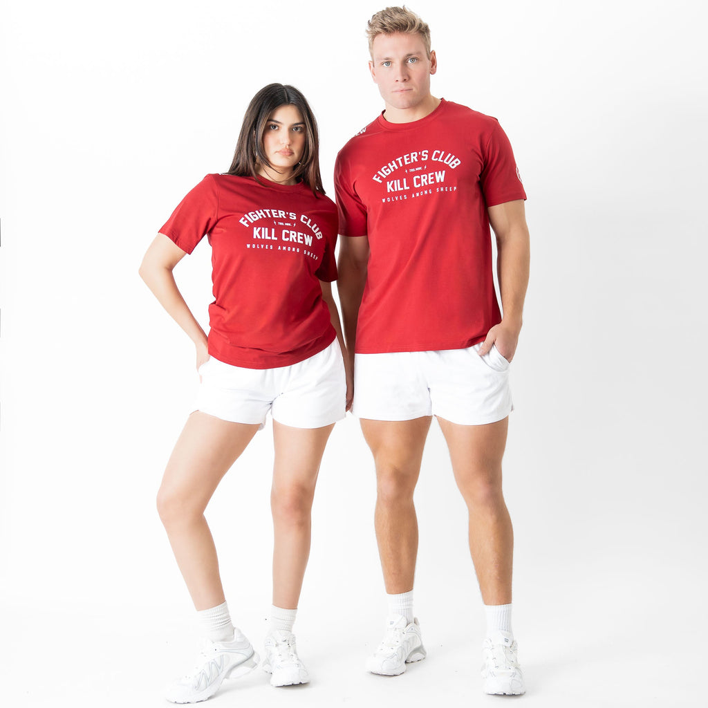 FIGHTER'S CLUB T-SHIRT - MAROON