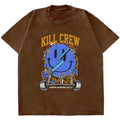 OVERSIZED "WEIGHTS LIFT US UP" T-SHIRT - BROWN