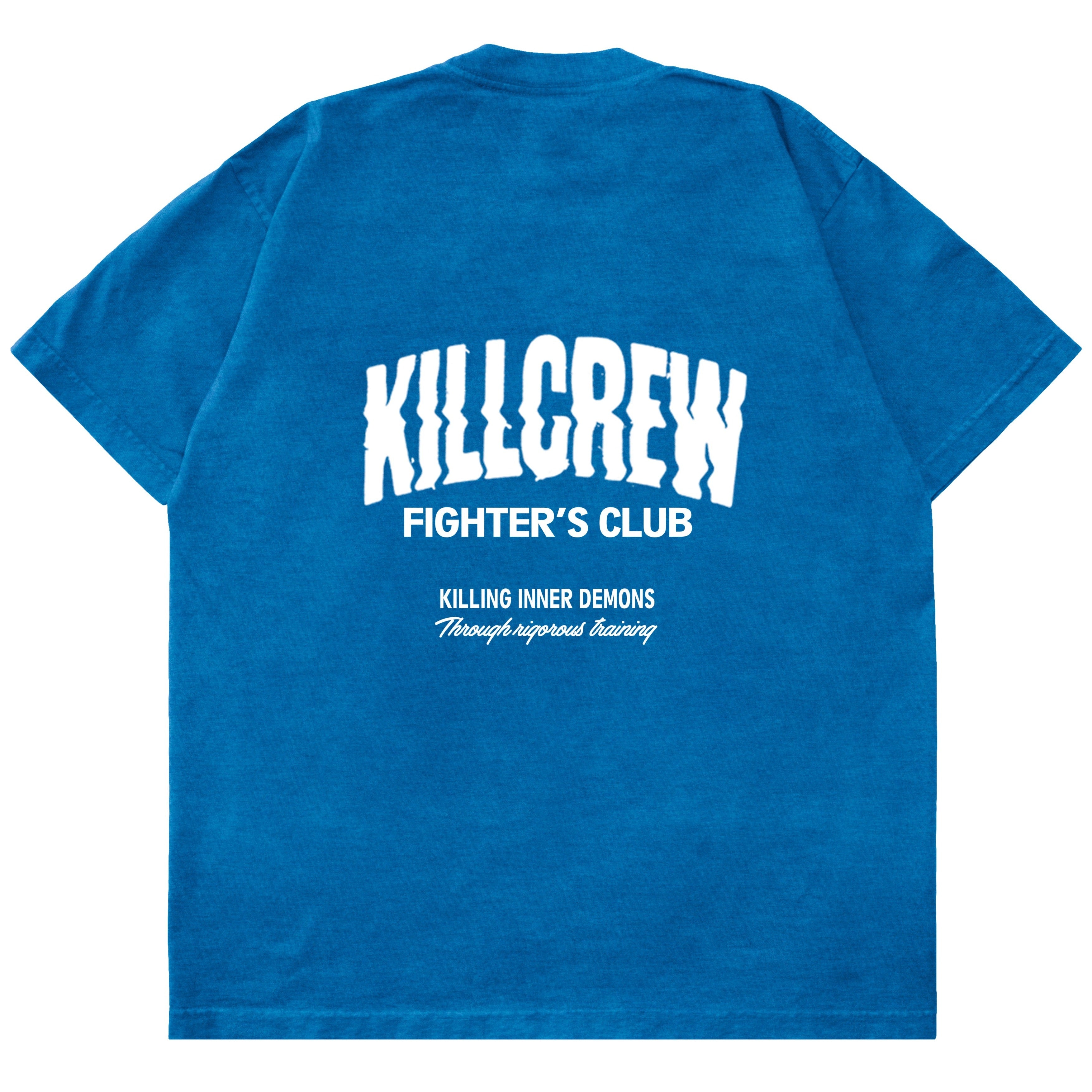RELAXED FIT RIGOROUS TRAINING T-SHIRT - BLUE / WHITE